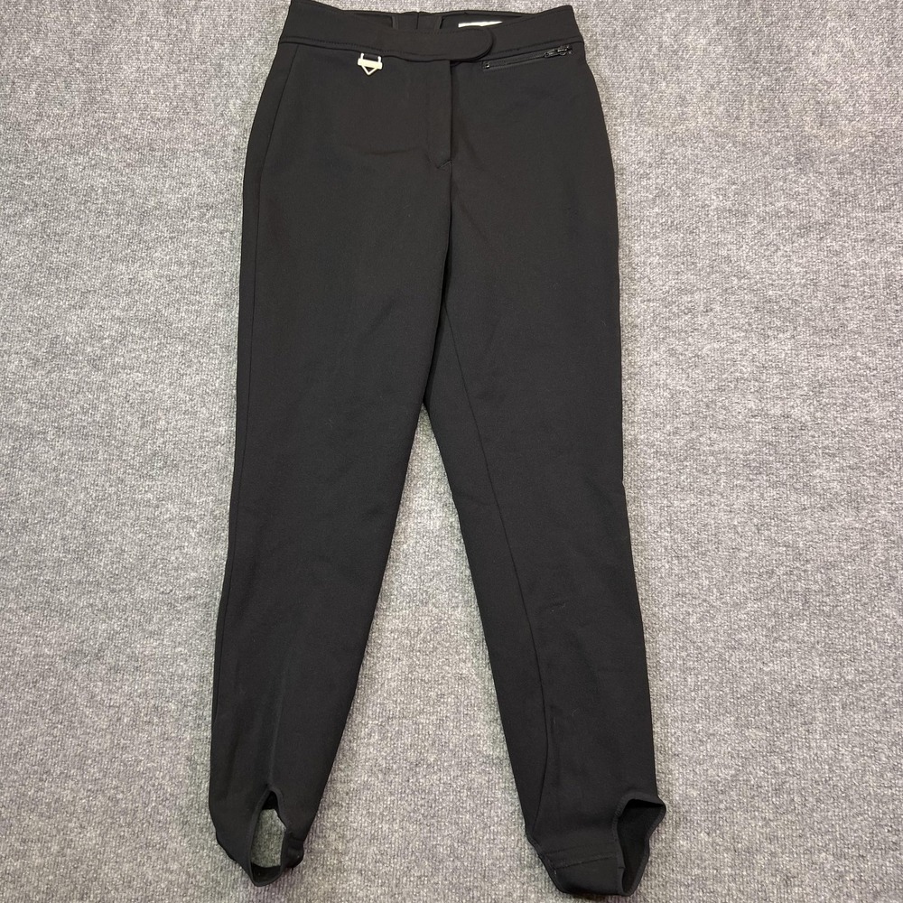 FERA Snow Pants Womens 10R Black Stretch Stirrup Slim Ski Skinny Leg Warm